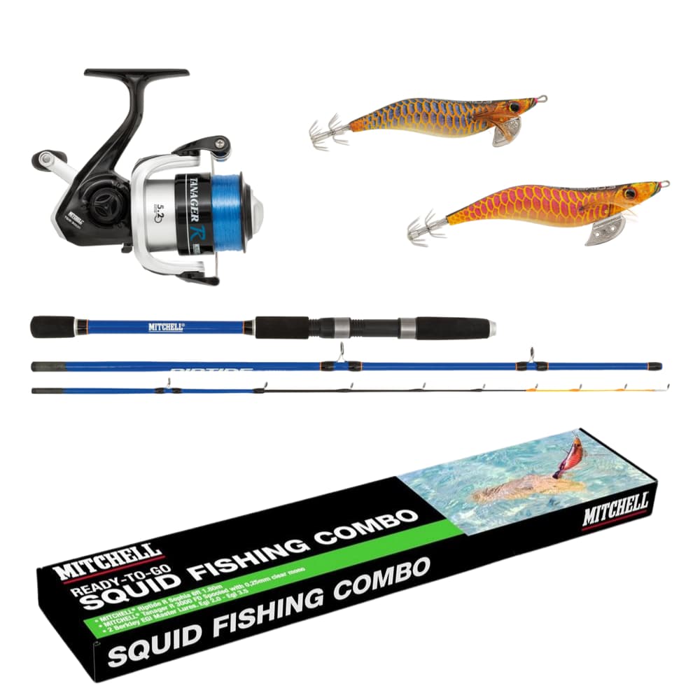 MITCHELL Ready-To-Go Squid Fishing Combo RIPTIDE R