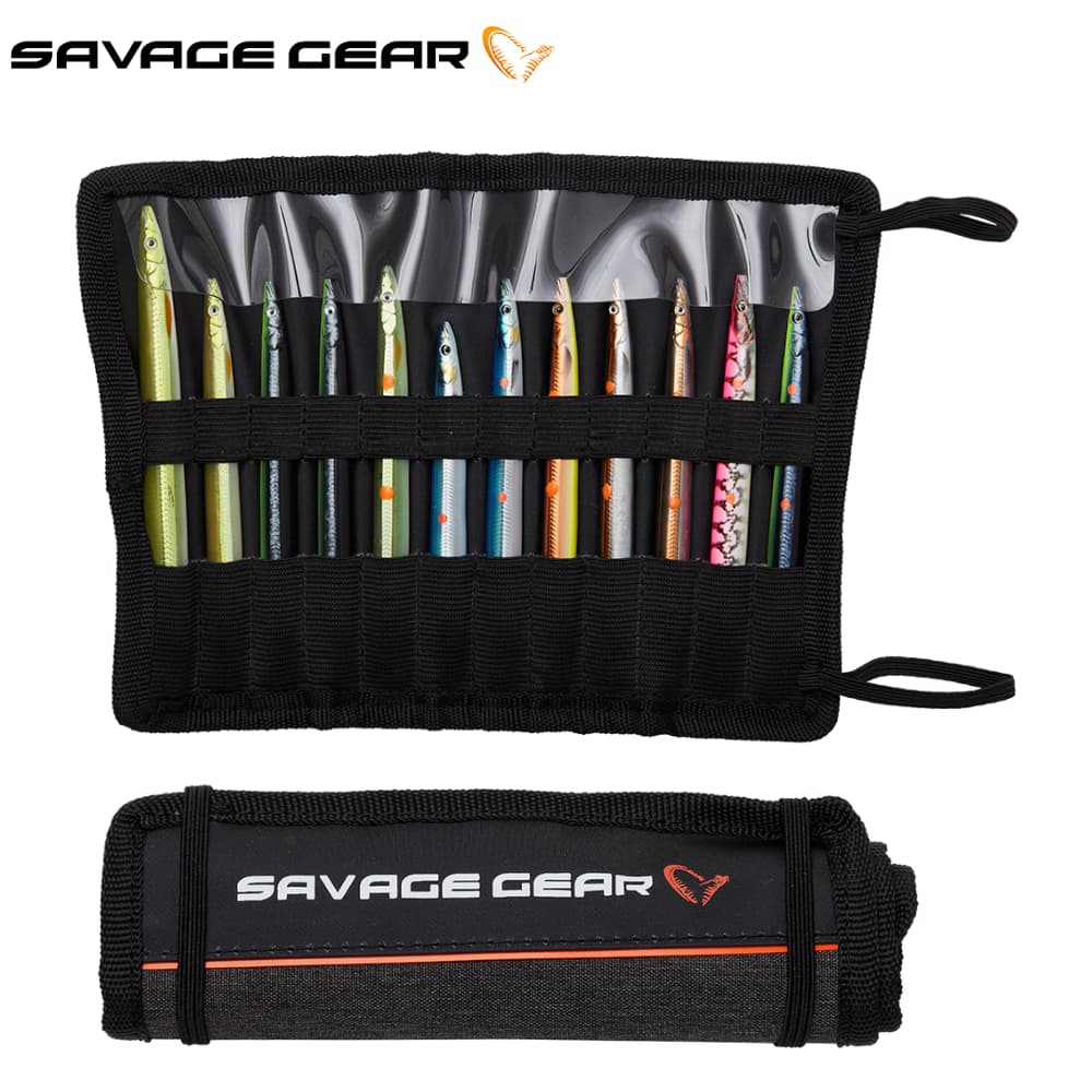 SAVAGE GEAR Lure ROLL UP POUCH Holds 12 Lures up to 15cm