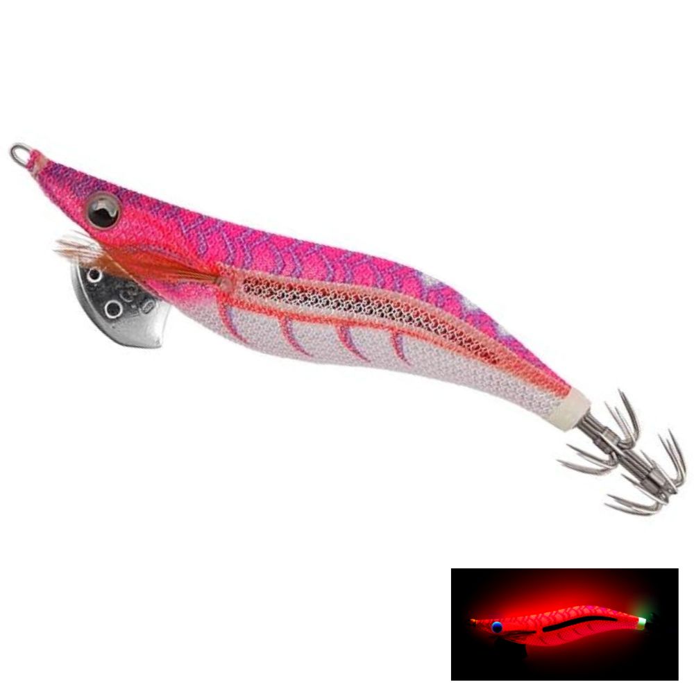 YAMASHITA Squid Fishing Cloth Wrapped Lure EGI-OH Live NEON BRIGHT 3.0 - Image 10
