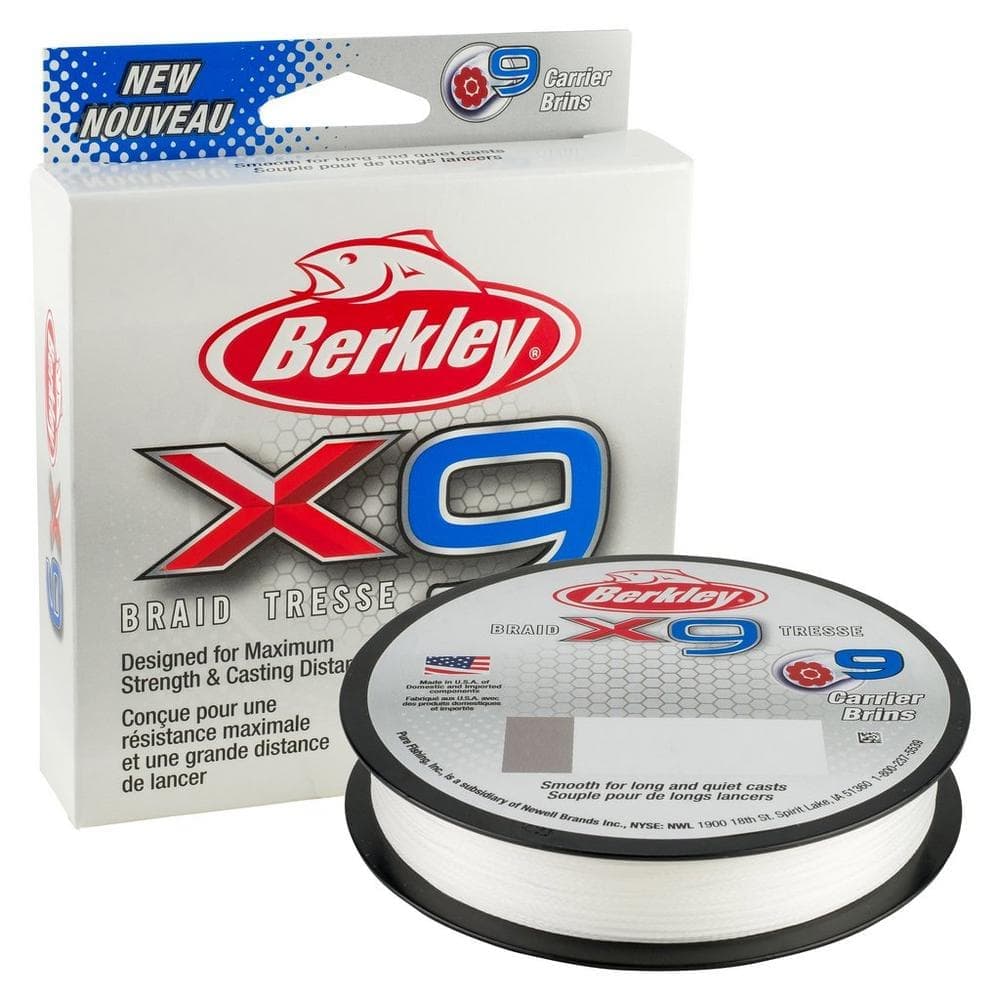 BERKLEY 9 Strand PE Line Braid Tresse X9 270m/Crystal