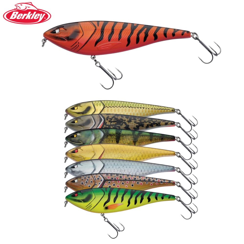 BERKLEY Slow Sinking Glide Minnow Lure ZILLA GLIDER 10cm/18g 0.5m-2.0m