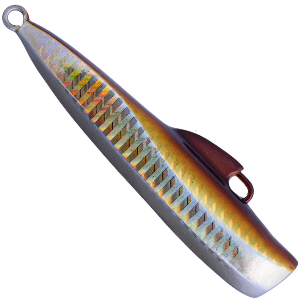 XORUS Rubber Jigging Metal Lure INCHIBITE II 120g Brown/Gold - Image 2