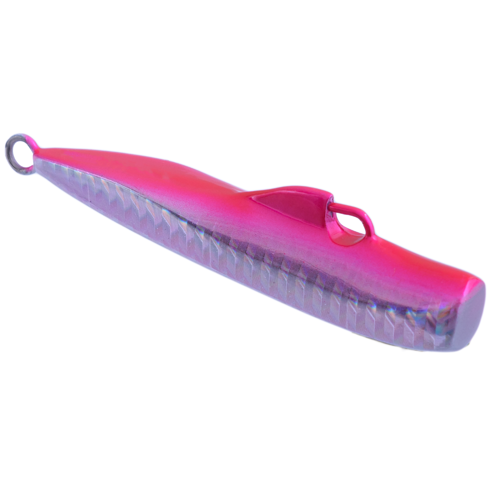 XORUS Rubber Jigging Metal Lure INCHIBITE II 200g Pink/Silver - Image 2