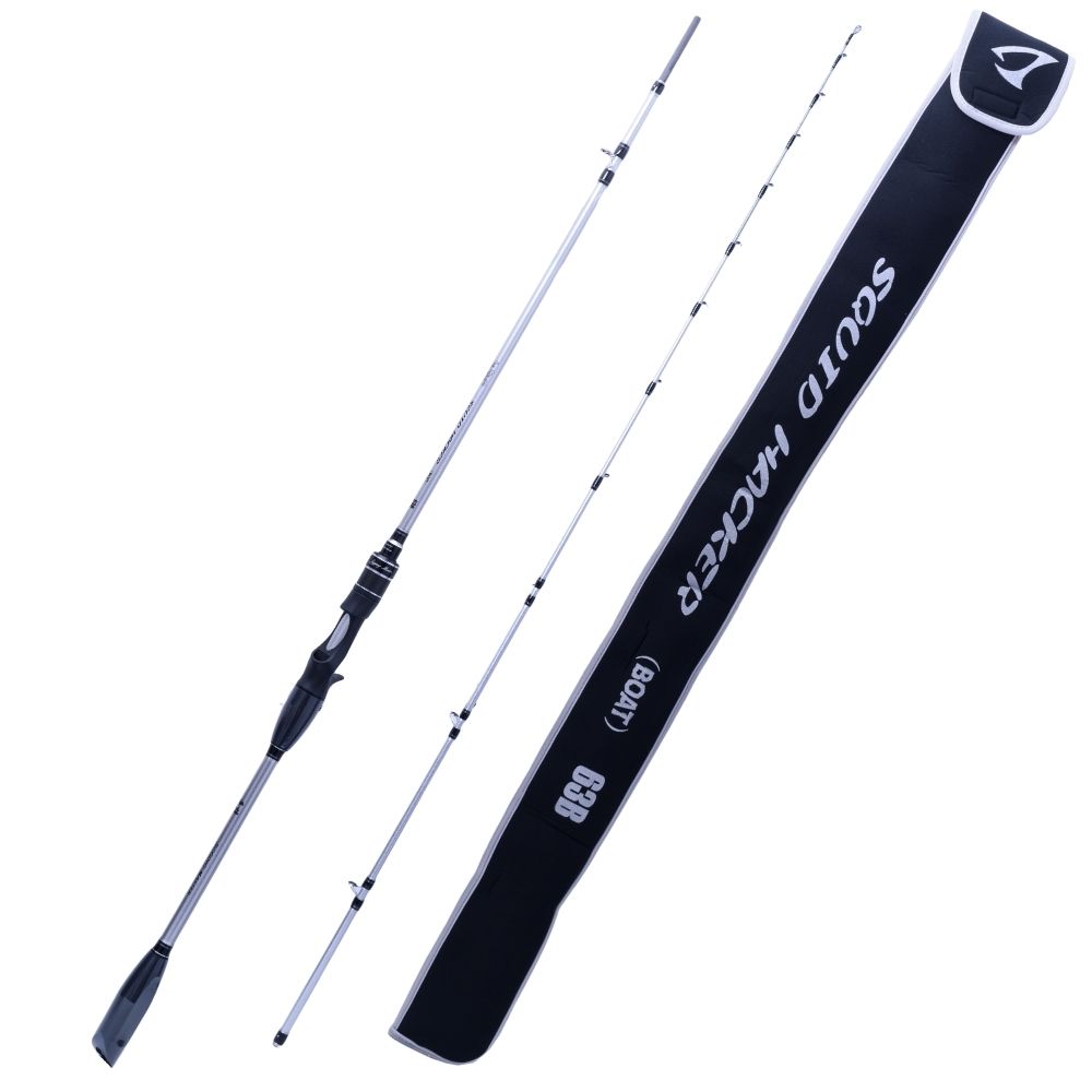 JIGGING MASTER Squid Fishing Baitcasting Boat Rod SQUID HACKER 63B Silver - Image 3