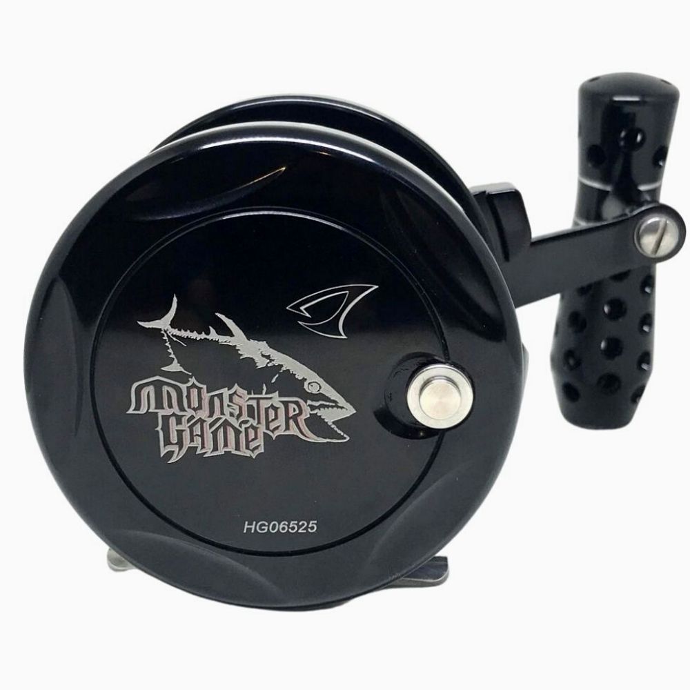 JIGGING MASTER Hi Speed Baitcasting Righthanded Jigging Reel MONSTER GAME PE4 Black - Image 4