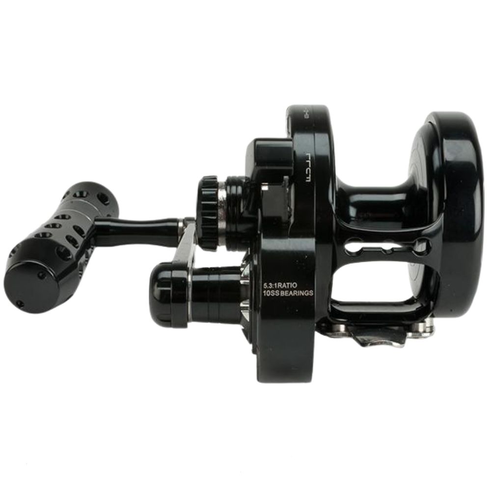 JIGGING MASTER Hi Speed Baitcasting Righthanded Jigging Reel MONSTER GAME PE4 Black - Image 2