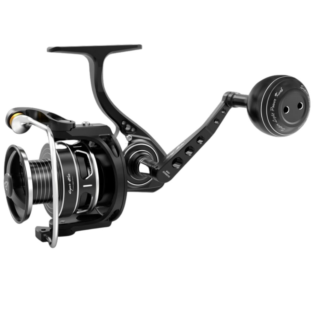 JIGGING MASTER Ultimate Spinning Reel SUPER STAR 3000H Plus Black/Silver - Image 4