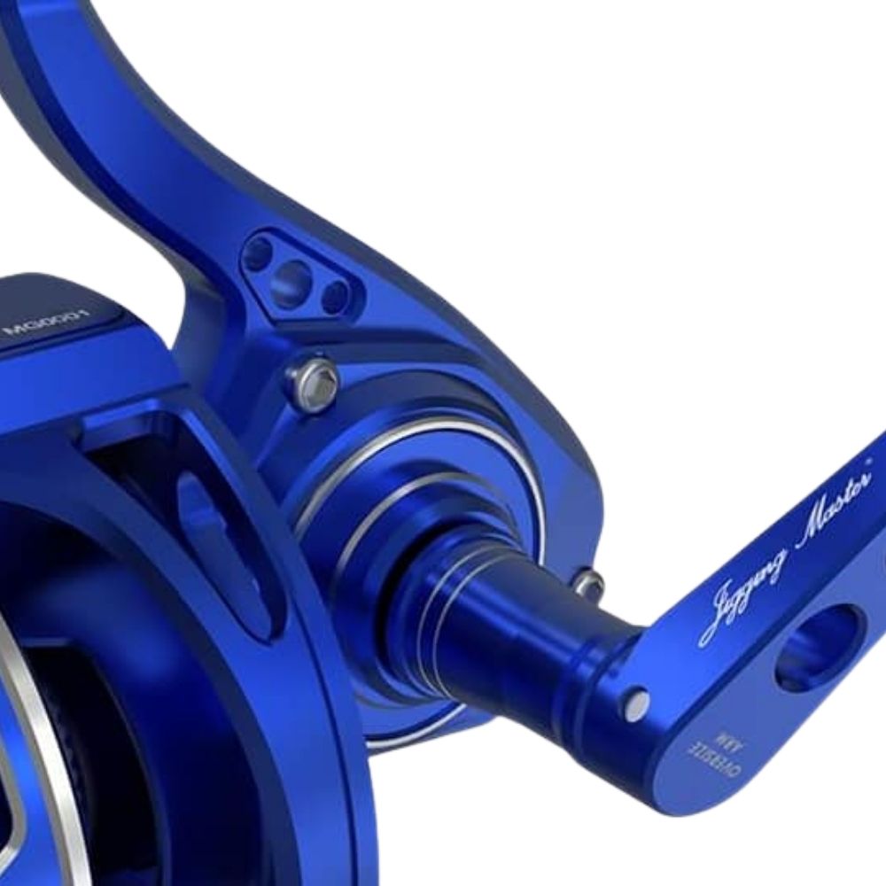 JIGGING MASTER Ultimate Spinning Reel SUPER STAR 3000H Plus Blue/Silver - Image 4