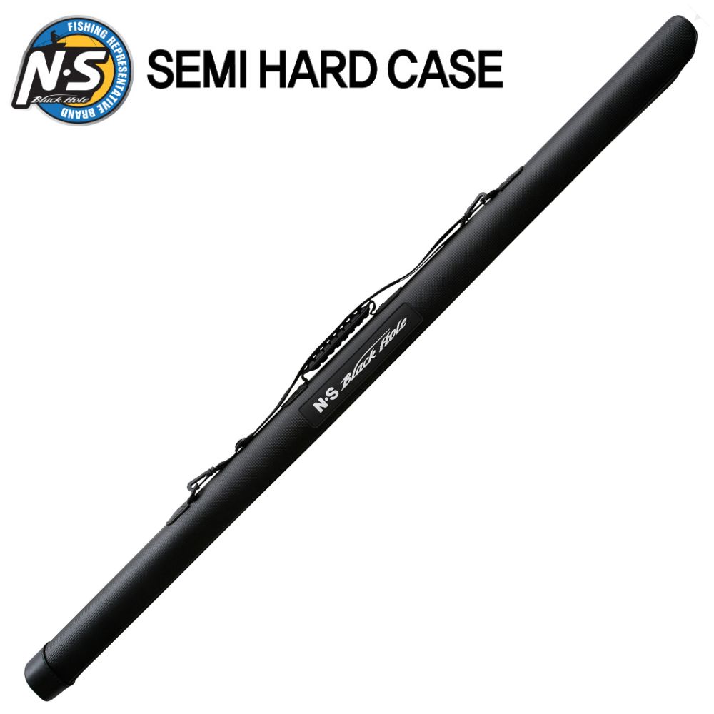 NS BLACK HOLE Fishing Rod Carry Black Carbon Looking SEMI HARD CASE