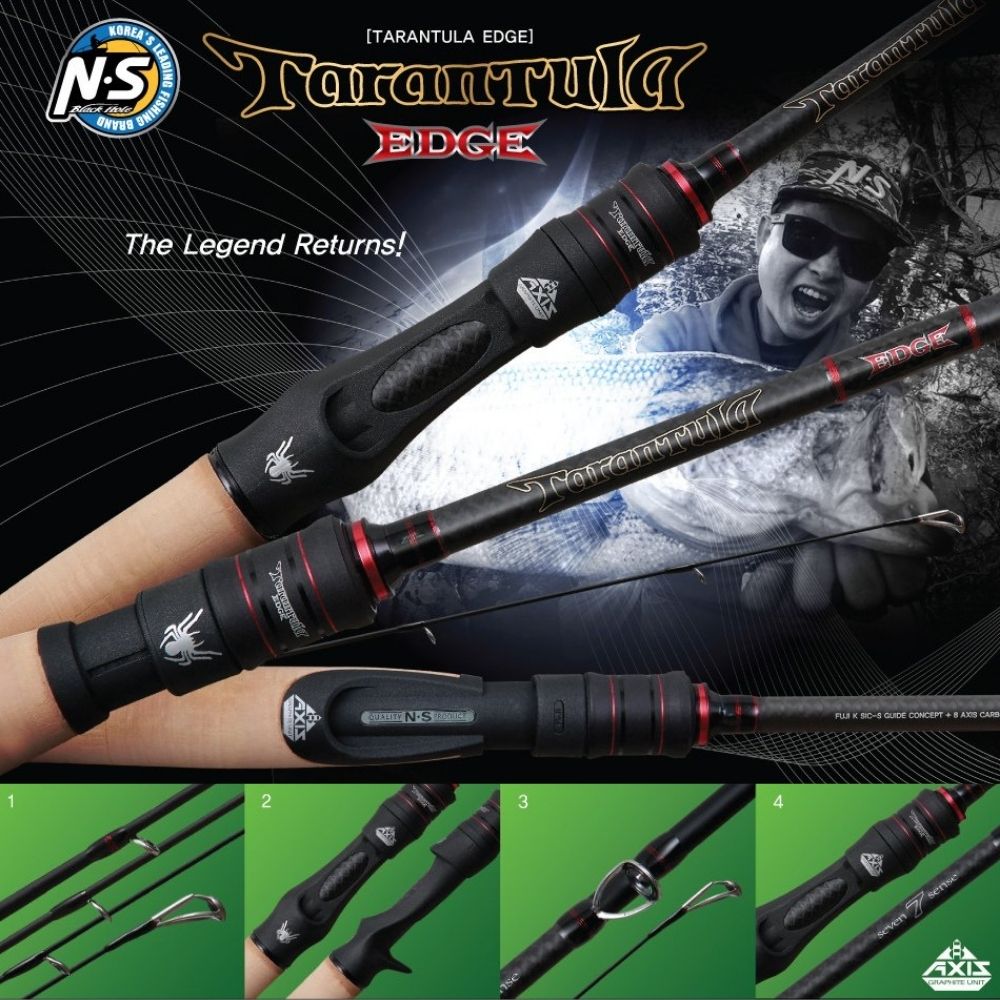 NS BLACK HOLE Hi Performance Finesse Baitcasting Rod TARANTULA EDGE TEC-682 MH - Image 2