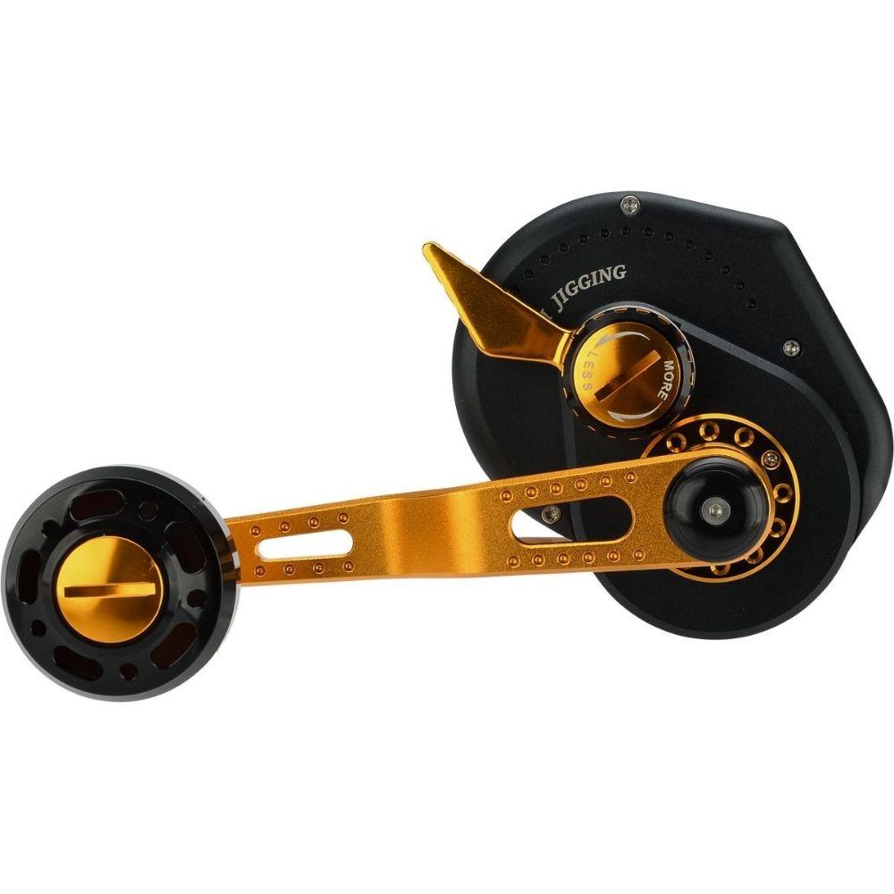 WIKI JIGGING Baitcasting Righthanded Jigging Reel VIOLENT SLOW 1500XH Black/Gold - Image 8