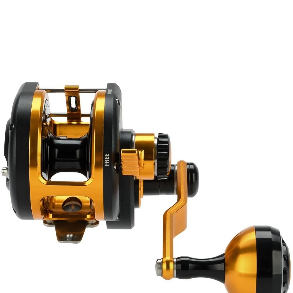 WIKI JIGGING Baitcasting Righthanded Jigging Reel VIOLENT SLOW 1500XH Black/Gold - Image 9