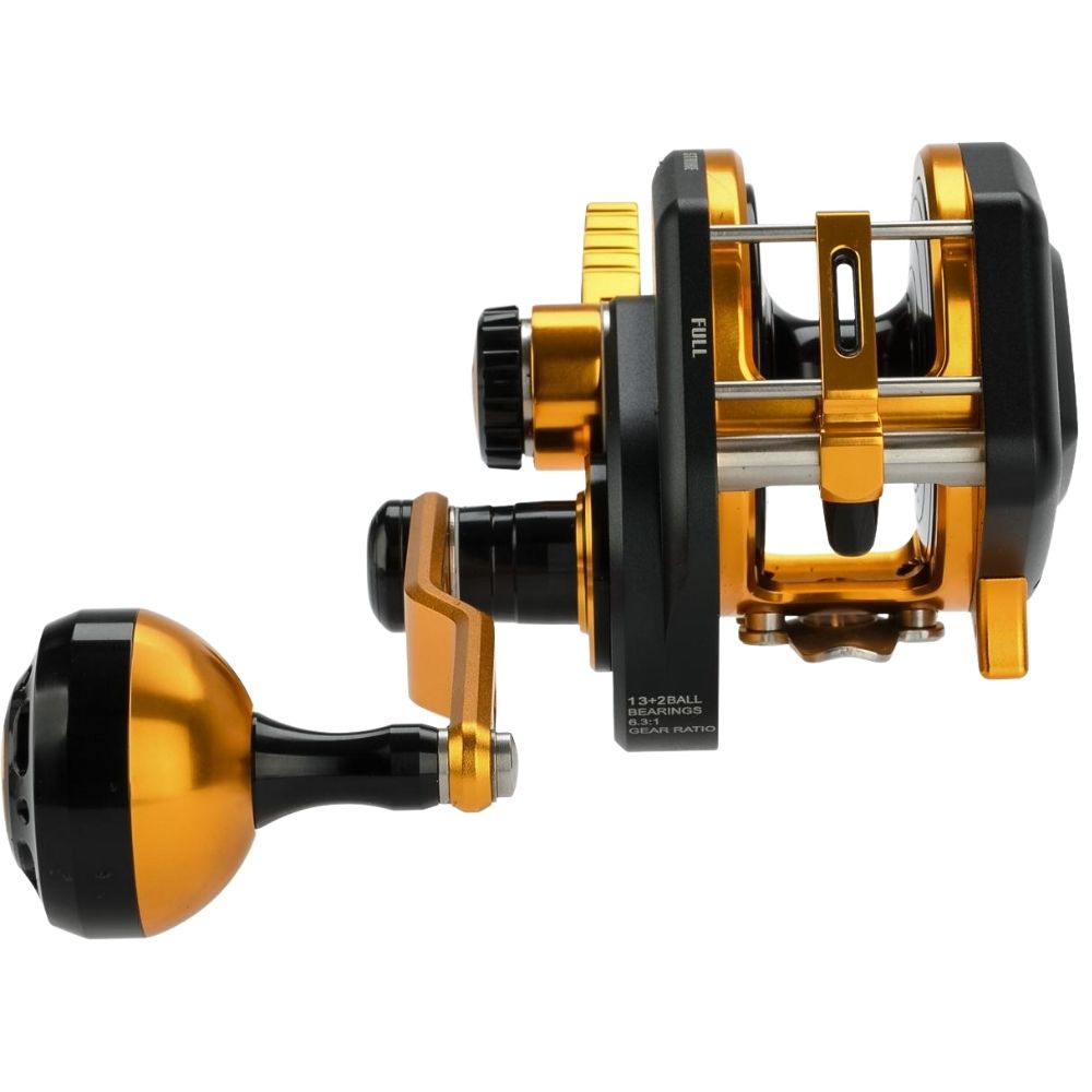 WIKI JIGGING Baitcasting Righthanded Jigging Reel VIOLENT SLOW 1500XH Black/Gold - Image 10