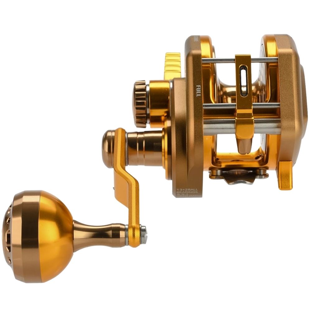 WIKI JIGGING Baitcasting Righthanded Jigging Reel VIOLENT SLOW 1500XH Brown/Gold - Image 10