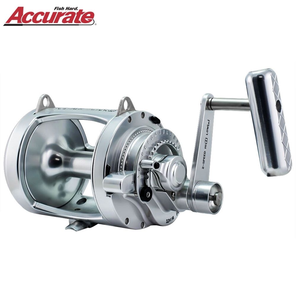 ACCURATE Offshore Fishing Two-Speed Coventional Reel PLATINUM TWIN DRAG ATD-50W
