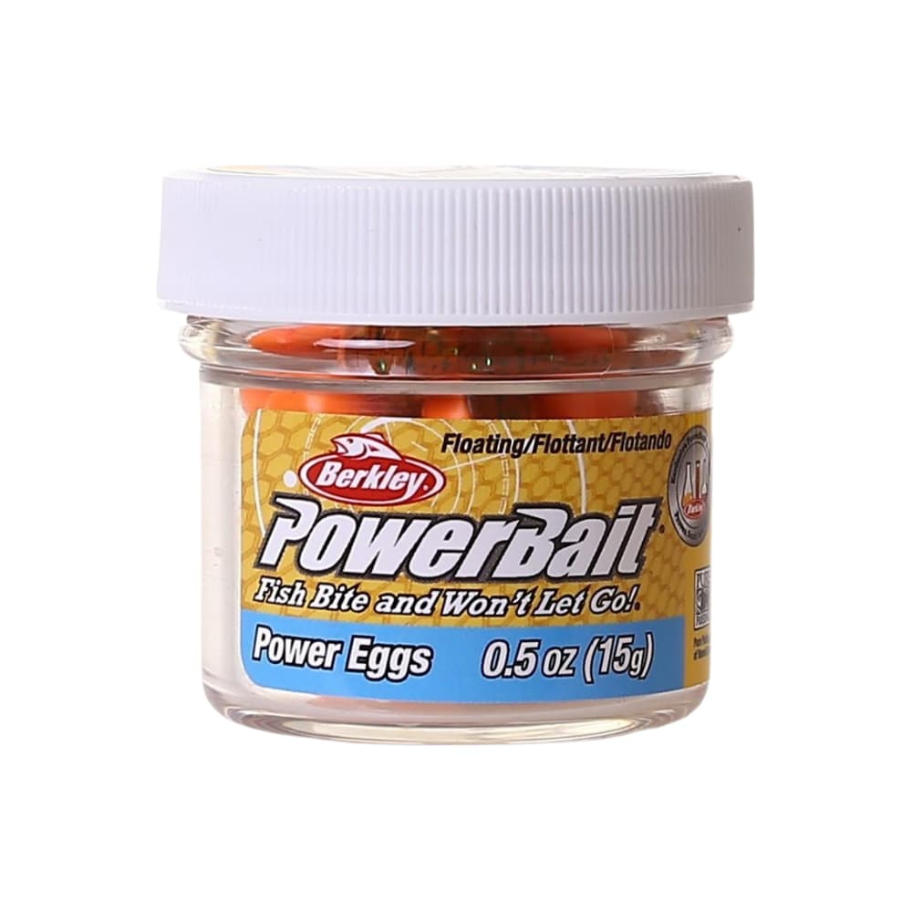 BERKLEY PowerBait Garlic Scented Power Eggs Floating - Clear Green-Fl. Orange - Image 2
