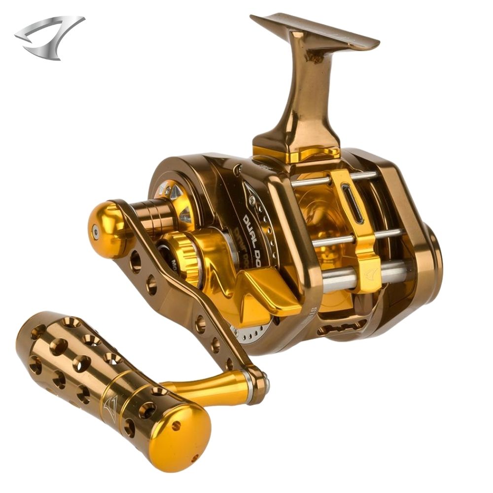 JIGGING MASTER Extreme Jigging Righthanded Reel UNDERHEAD PE5 Brown/Gold