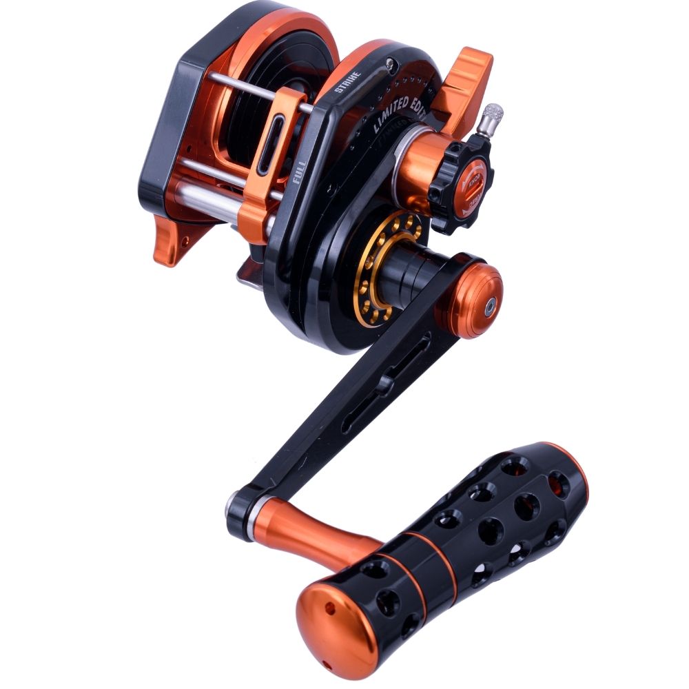 WIKI JIGGING Lefthanded Reel With Turbo Knob MASTER VIP Limited VS2000XH Black/Orange - Image 4