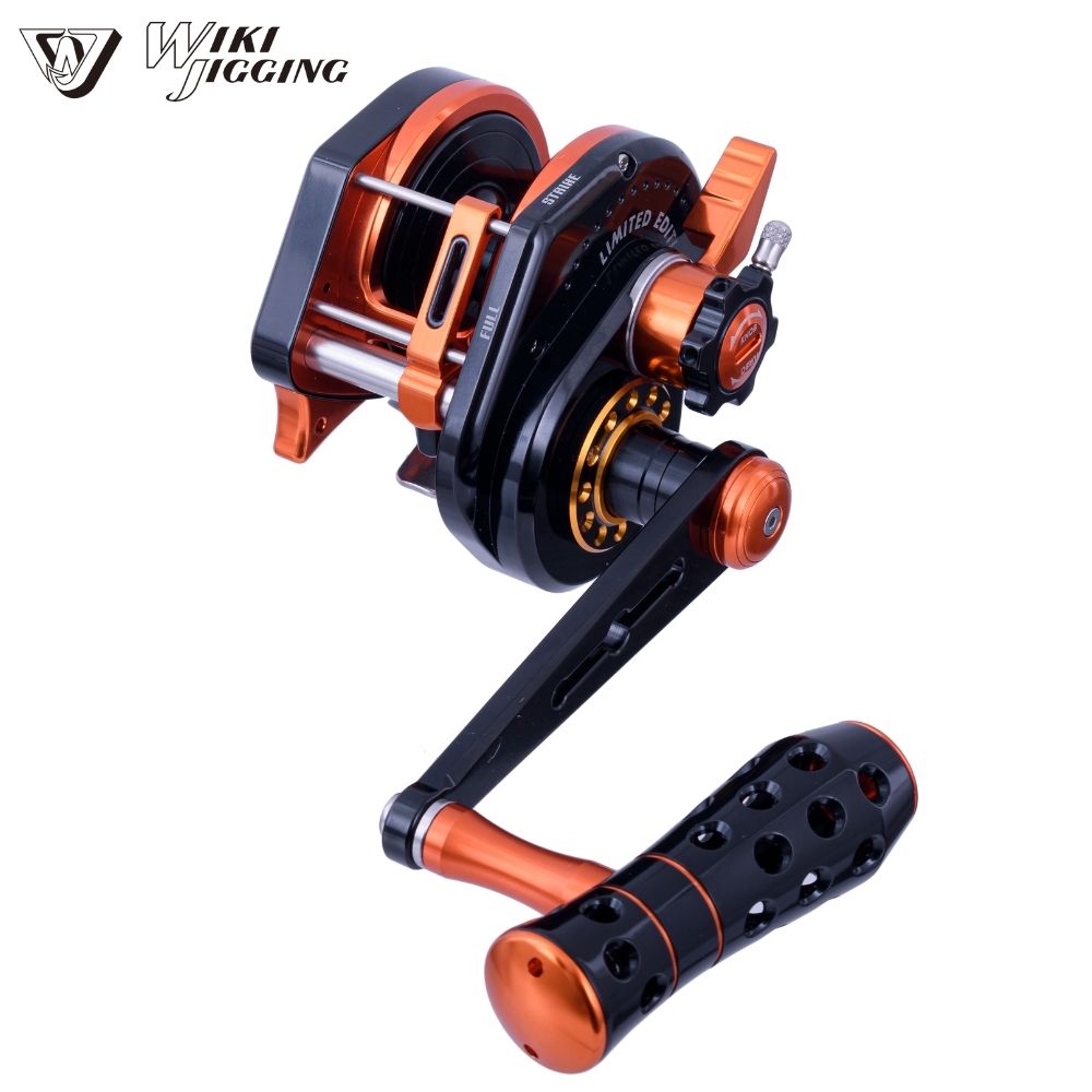 WIKI JIGGING Lefthanded Reel With Turbo Knob MASTER VIP Limited VS2000XH Black/Orange