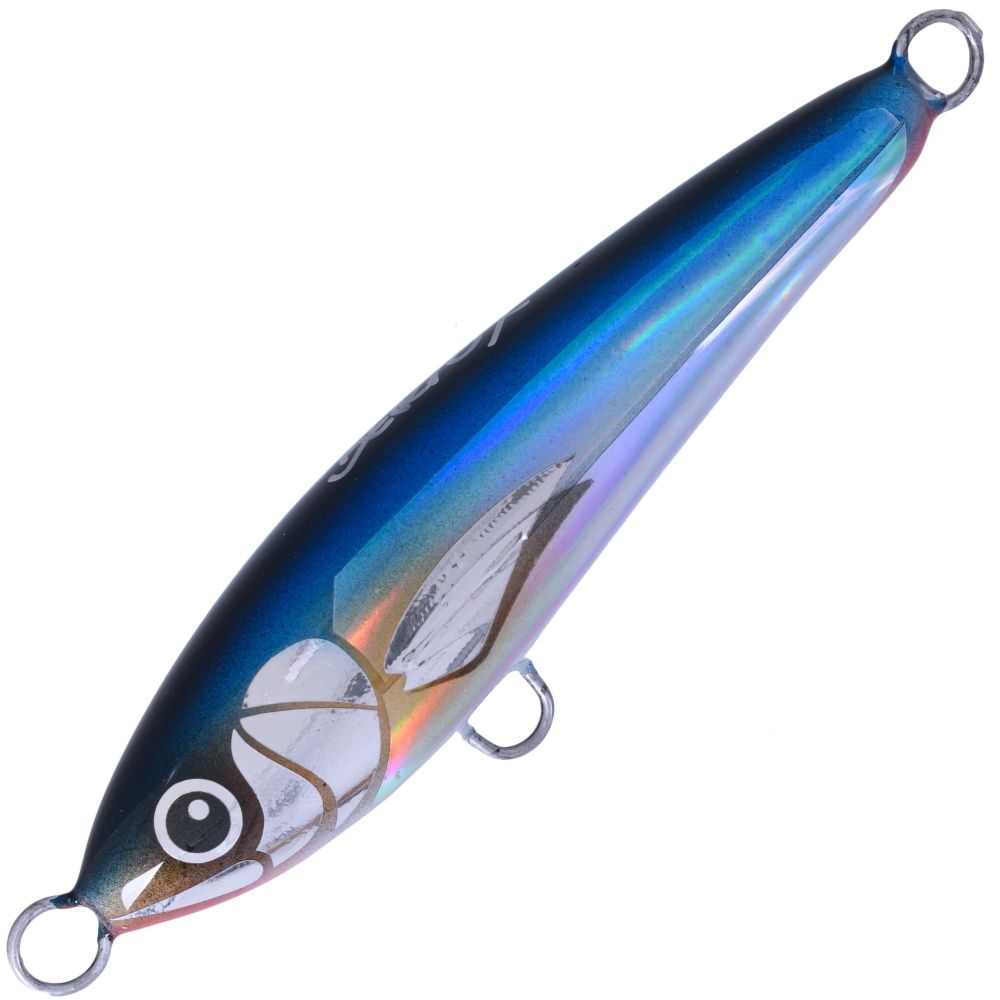 BERTOX Saltwater Handmade Wooden Sinking Stickbait Lure 10cm/30g Baitfish Holo-Foil - Image 2