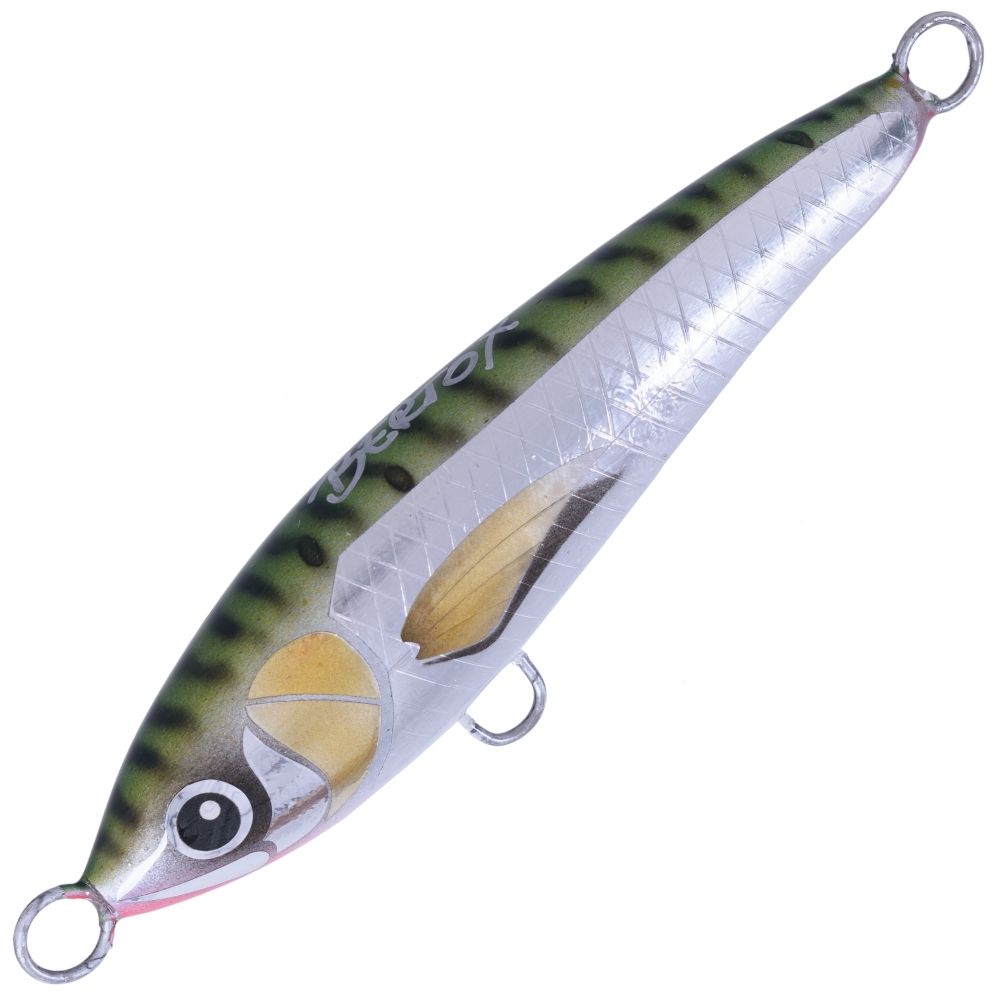 BERTOX Saltwater Handmade Wooden Sinking Stickbait Lure 10cm/30g Green Mackerel - Image 2