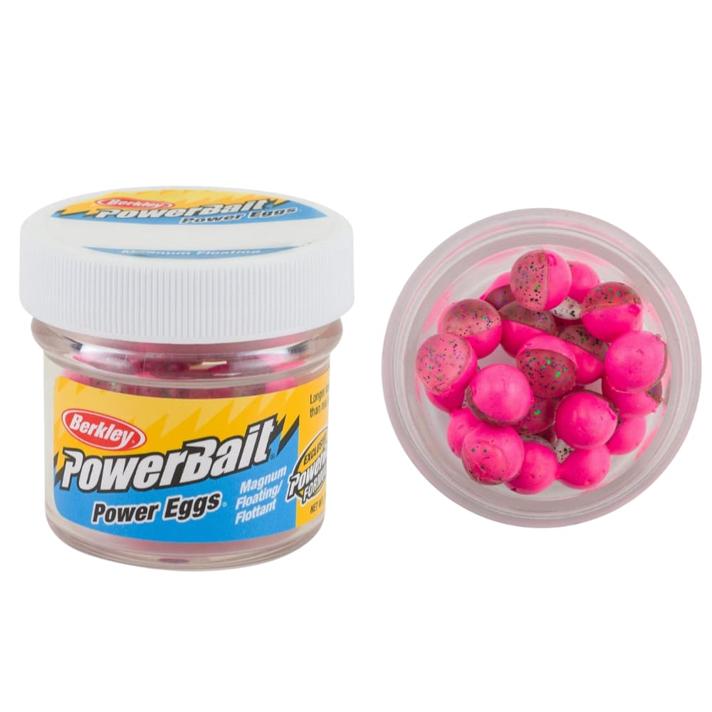 BERKLEY PowerBait Magnum Floating Clear Power Eggs – Clear Green Purple-Pink - Image 5