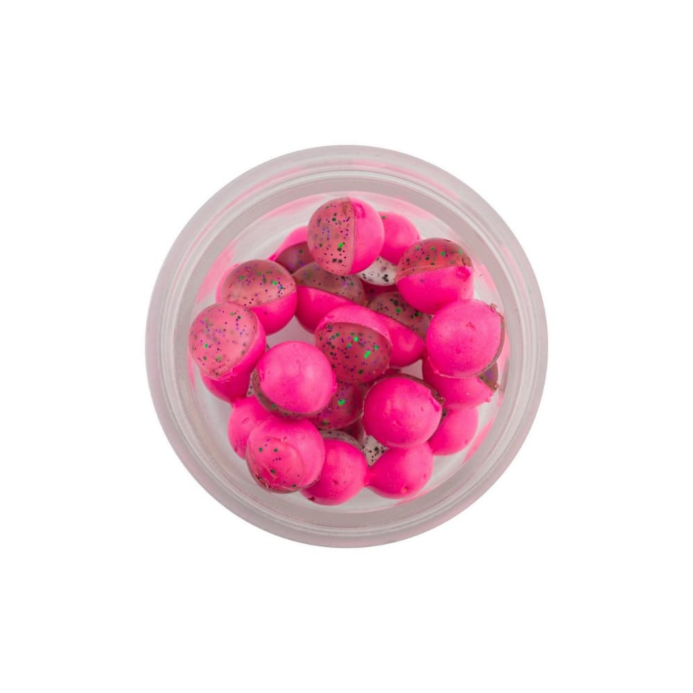 BERKLEY PowerBait Magnum Floating Clear Power Eggs – Clear Green Purple-Pink - Image 3
