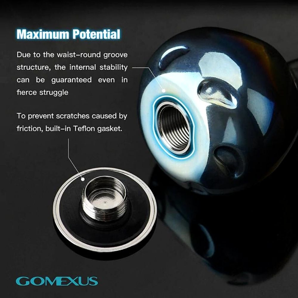 GOMEXUS Fishing Reel Custom Part Titanium Power Knob GALAXY TA38 - Image 4