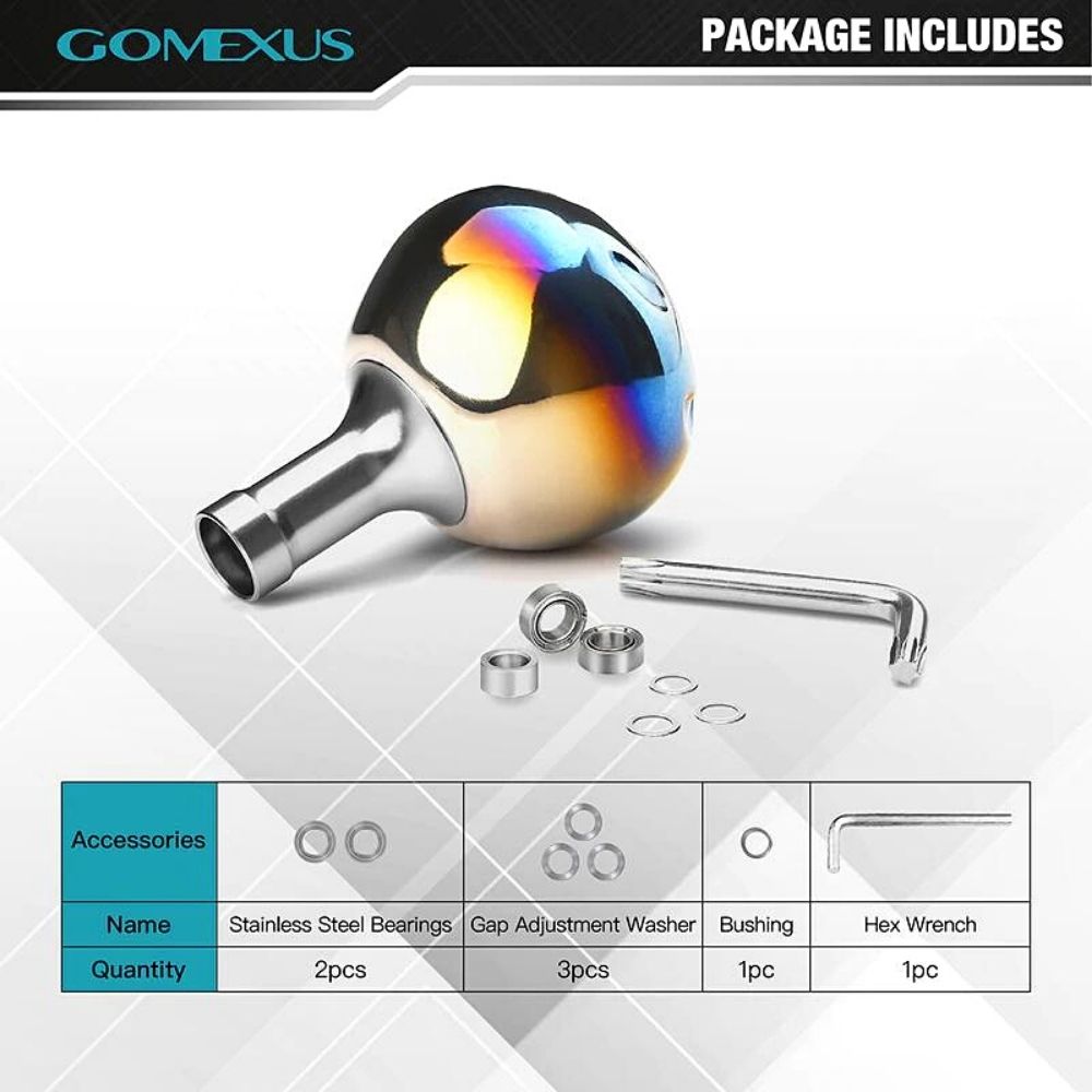 GOMEXUS Fishing Reel Custom Part Titanium Power Knob GALAXY TA38 - Image 7