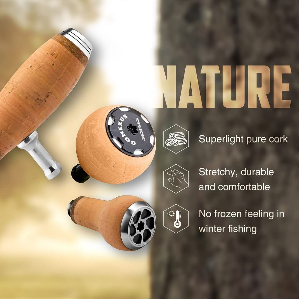 GOMEXUS Fishing Reel Lightweight Handle Power Knob CORK C27 - Image 9
