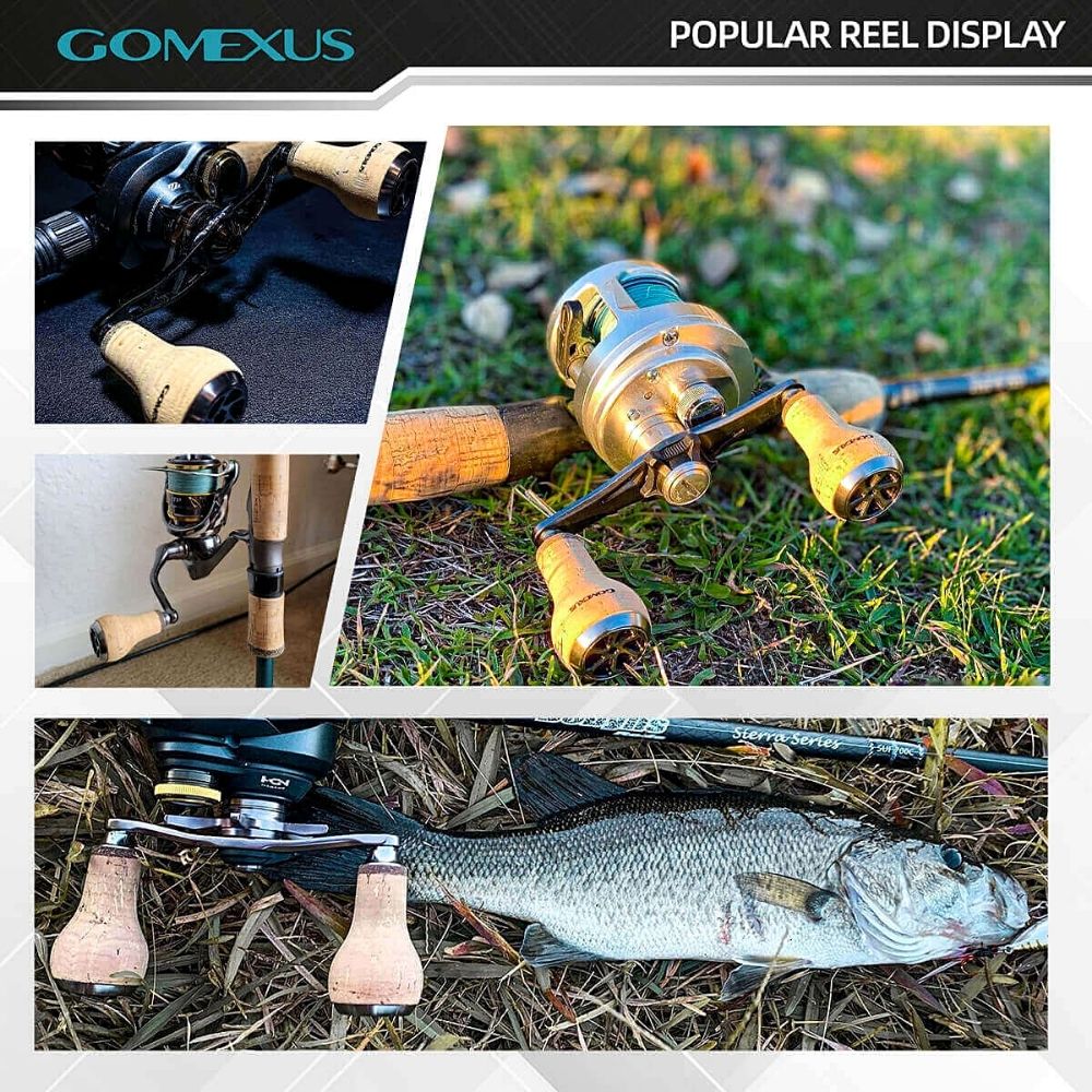 GOMEXUS Fishing Reel Lightweight Handle Power Knob CORK C27 - Image 6