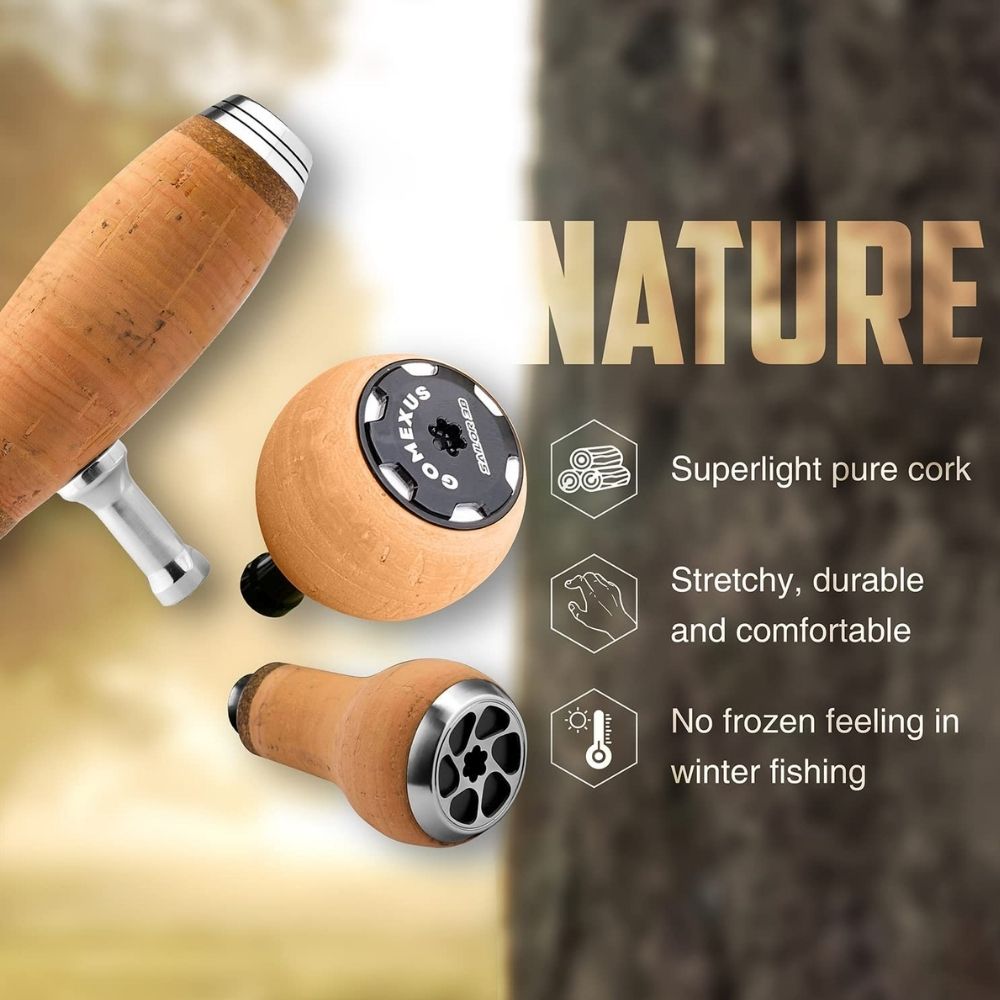 GOMEXUS Fishing Reel Handle Power T-Bar Knob CORK CT100 - Image 4