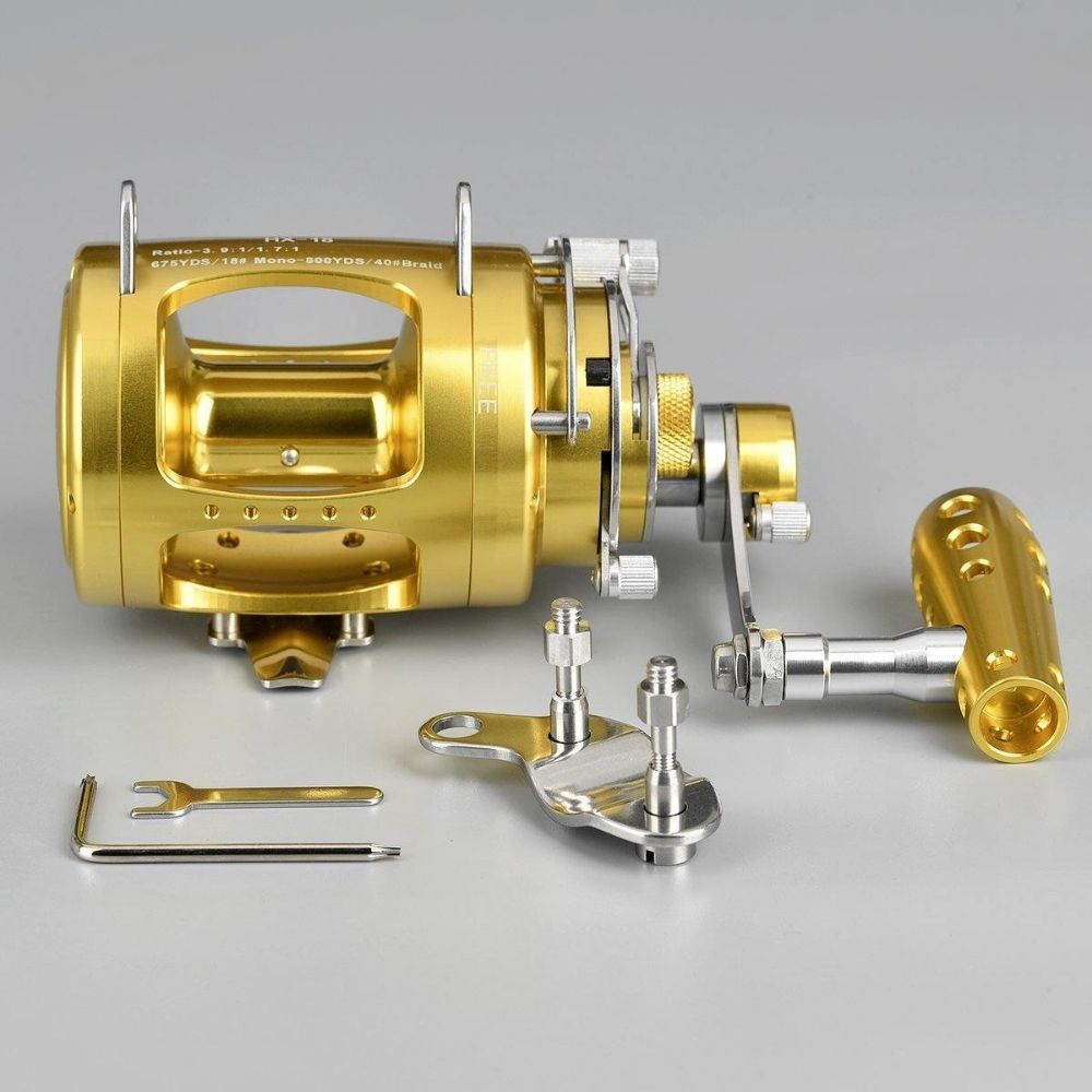 GOMEXUS Offshore Fishing Conventional 2-Speed Reel 80W-HX80-GD - Image 9