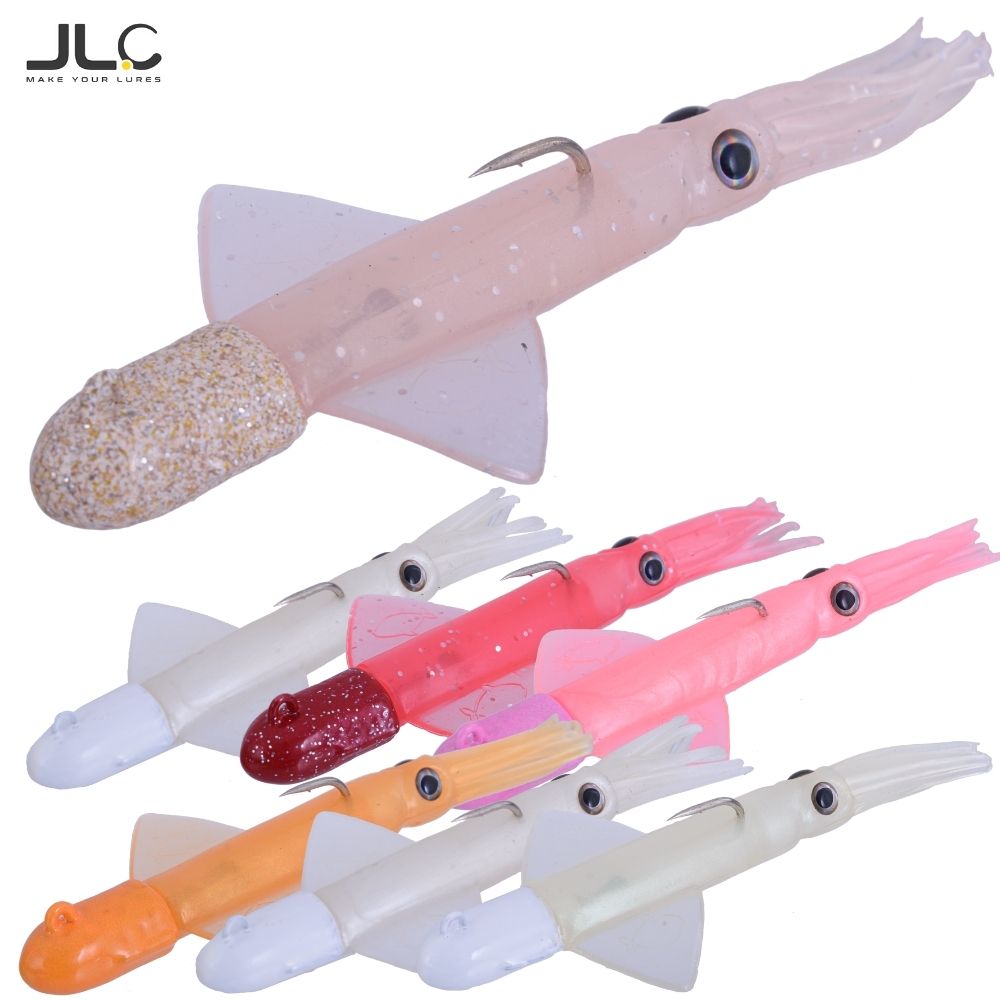 JLC Saltwater Lifelike Squid Soft Body Lure IKA 30g