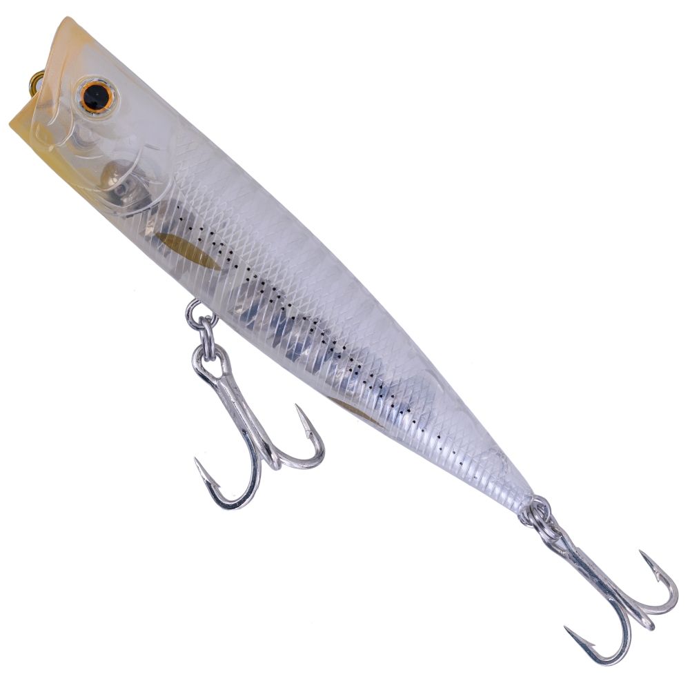 LUCKY CRAFT Topwater Floating Popper Lure G-SPLASH 120HD Ghost Baby Sardine - Image 2