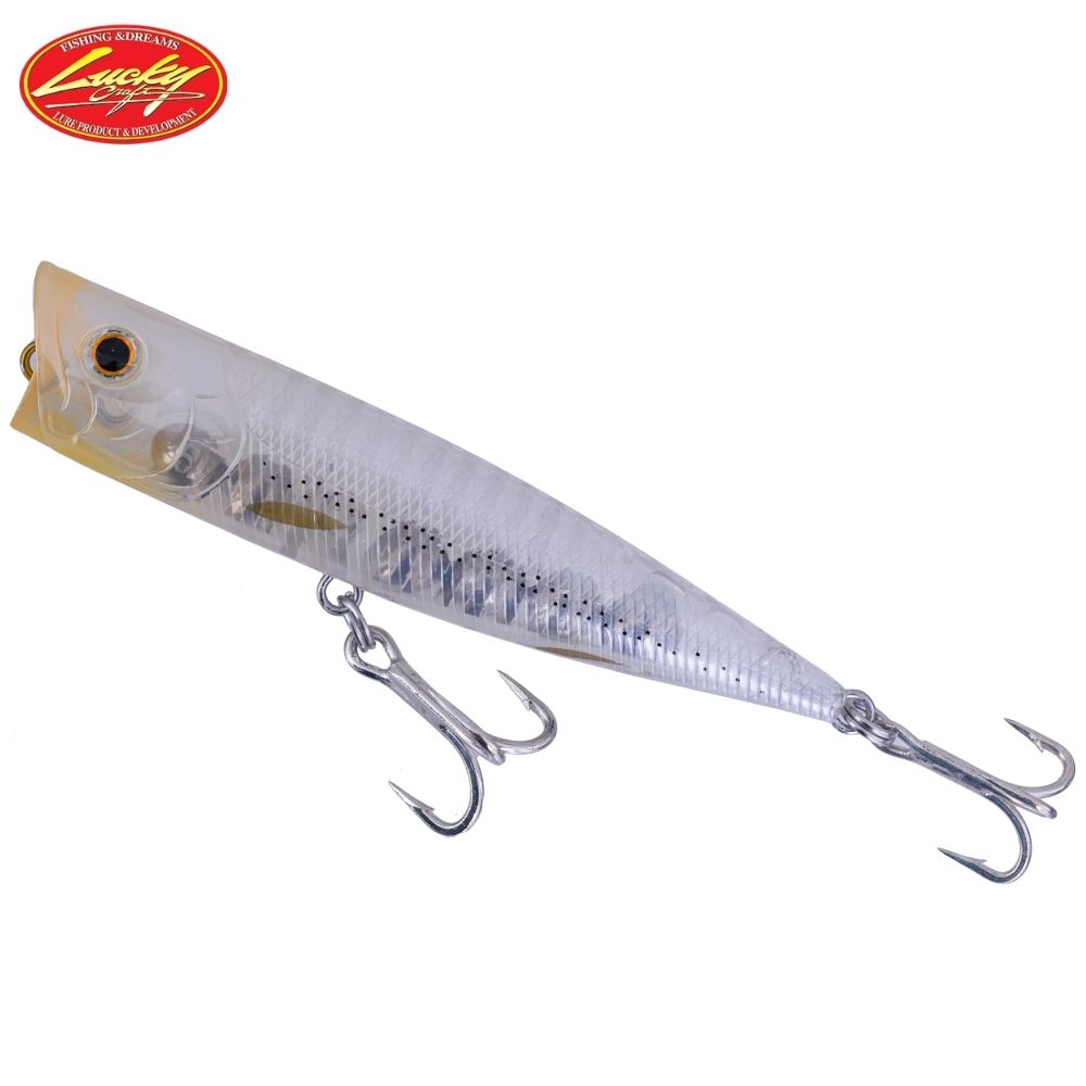 LUCKY CRAFT Topwater Floating Popper Lure G-SPLASH 120HD Ghost Baby Sardine