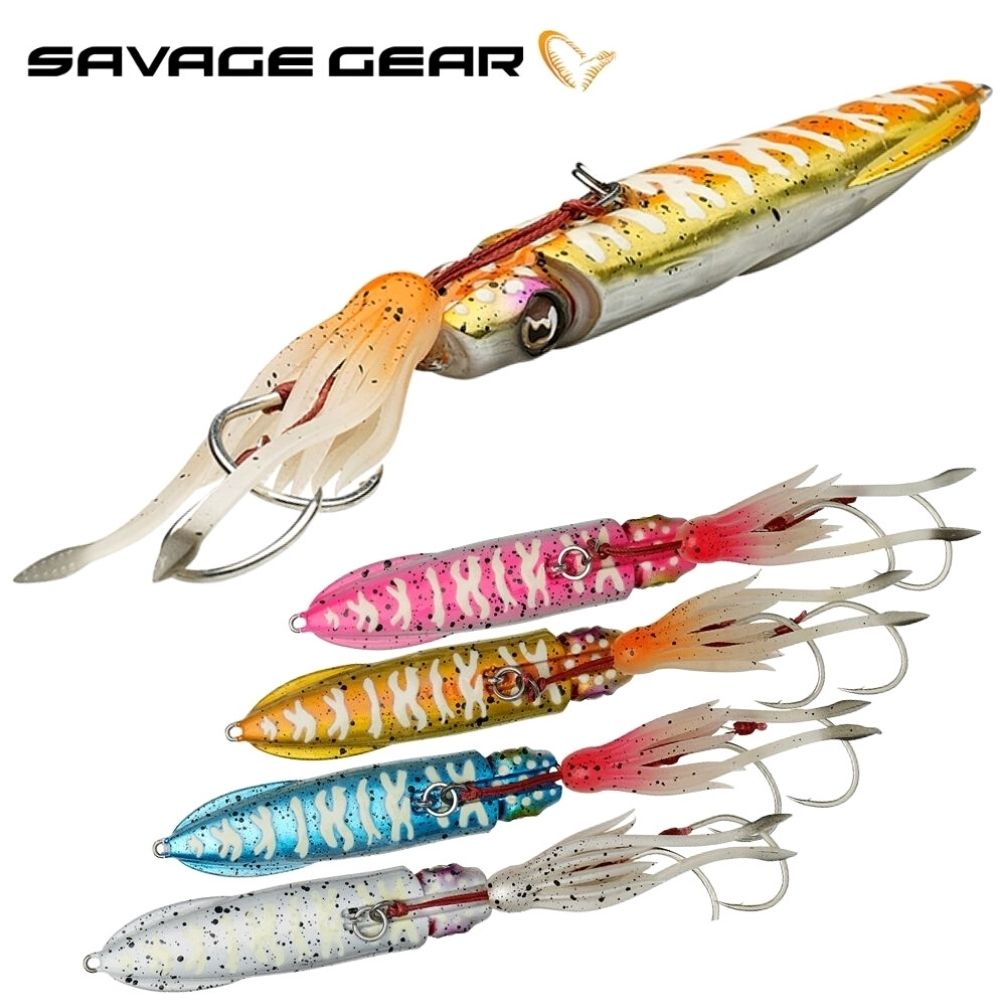 SAVAGE GEAR Rubber Jigging Lure SWIM SQUID INCHIKU 9.7cm/150g