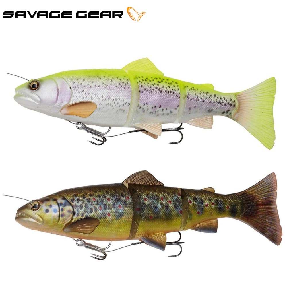 SAVAGE GEAR Soft Swimbait Lure 4D Line Thru Trout LIMITED Sinking