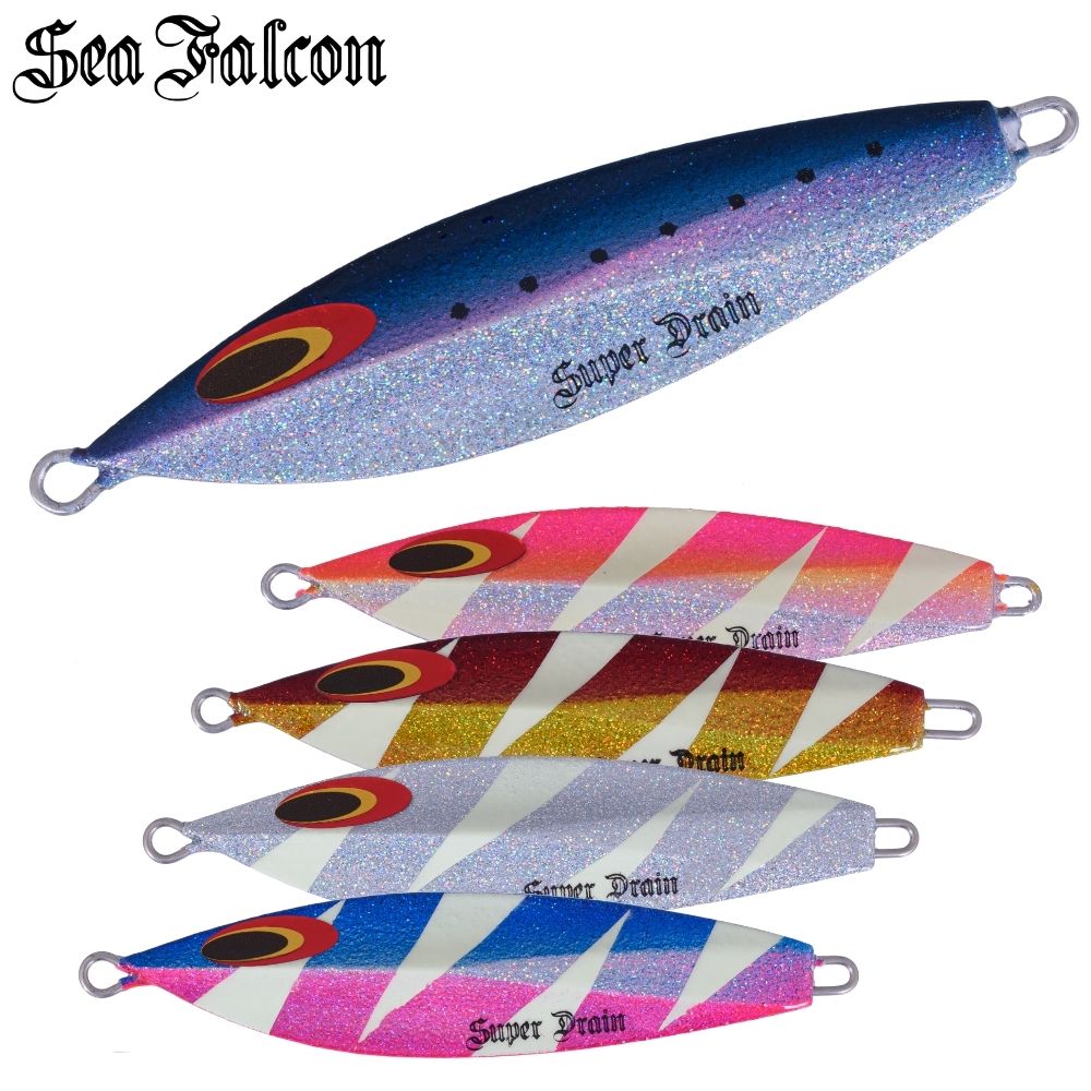 SEA FALCON saltwater Slow Pitch Jigging Lure SUPER DRAIN 130g