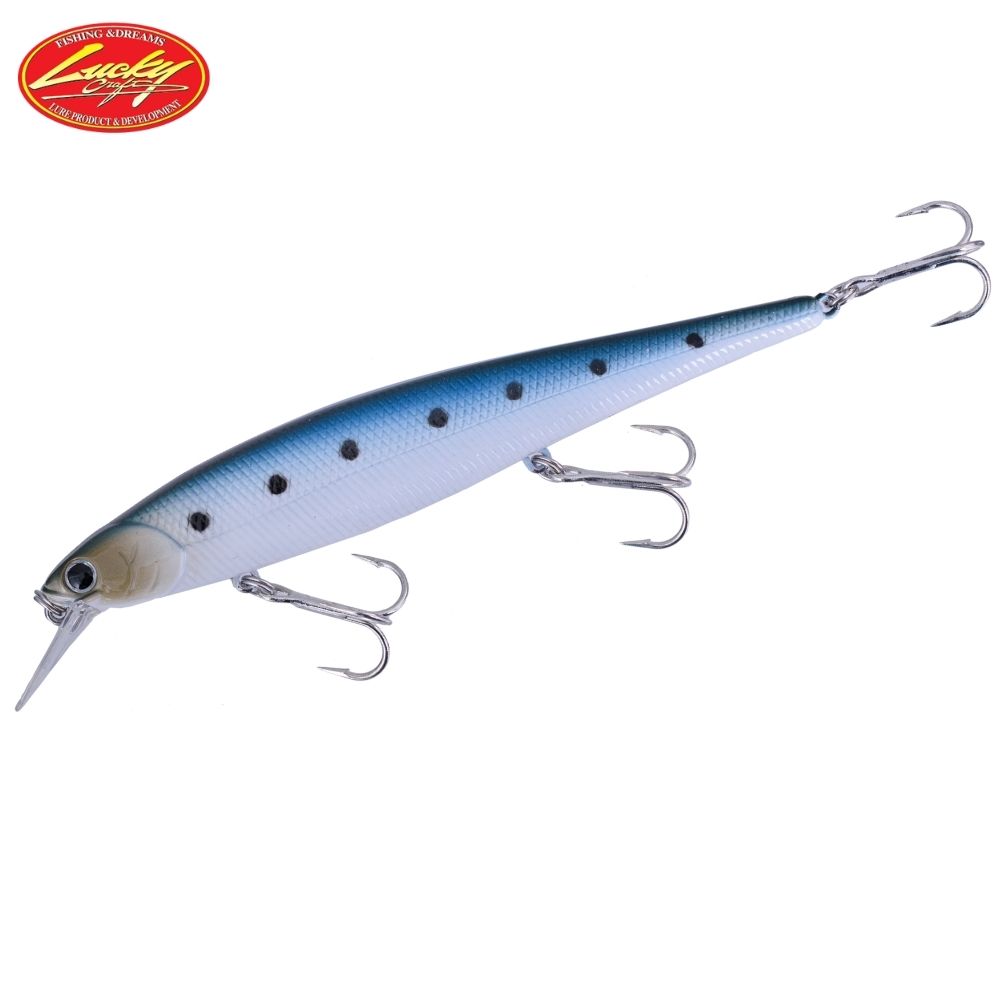 LUCKY CRAFT Saltwater Jerkbait Lure SW SLENDER POINTER 127MR-S Super Glow Sardine