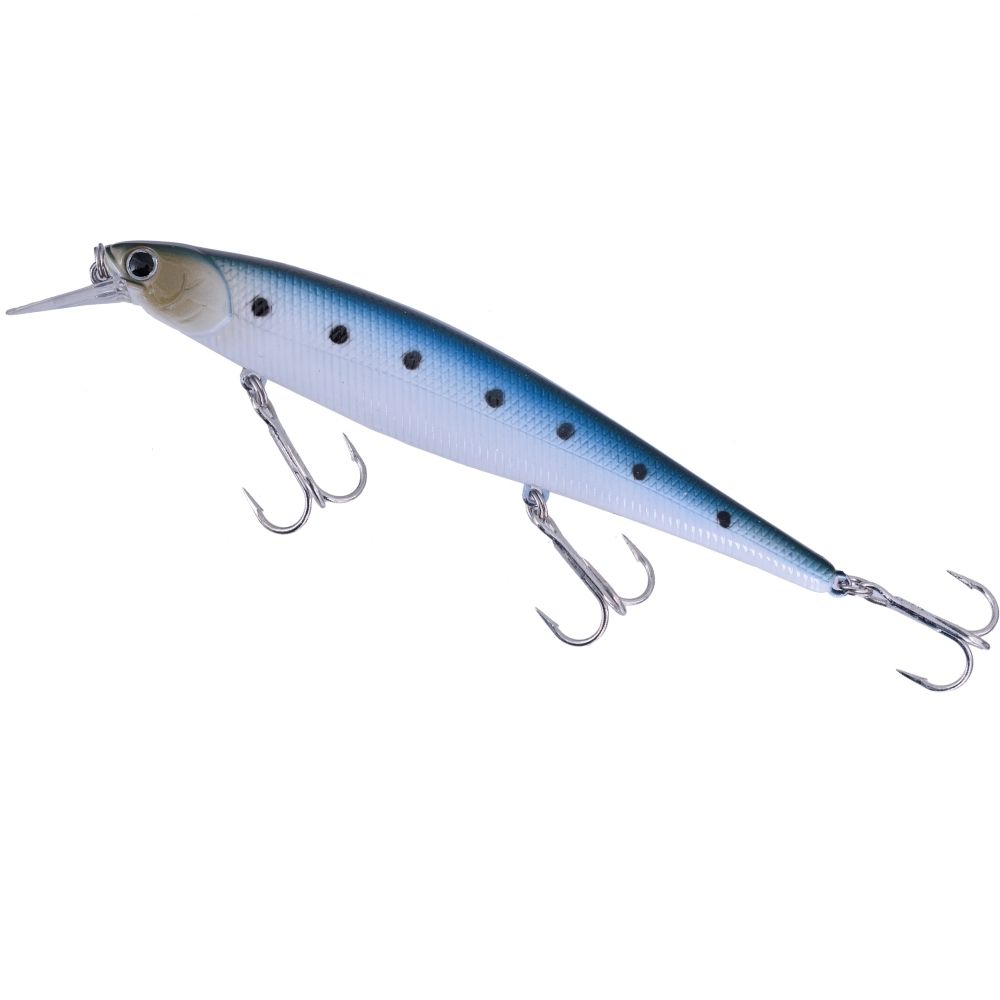 LUCKY CRAFT Saltwater Jerkbait Lure SW SLENDER POINTER 127MR-S Super Glow Sardine - Image 2