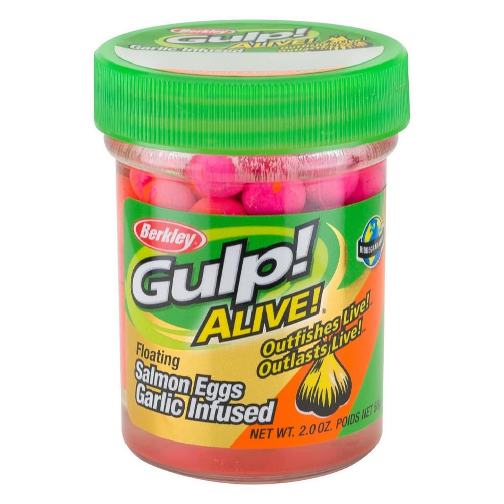 BERKLEY Gulp Alive Garlic Infused Floating SALMON EGGS Sherbet Blast - Image 2
