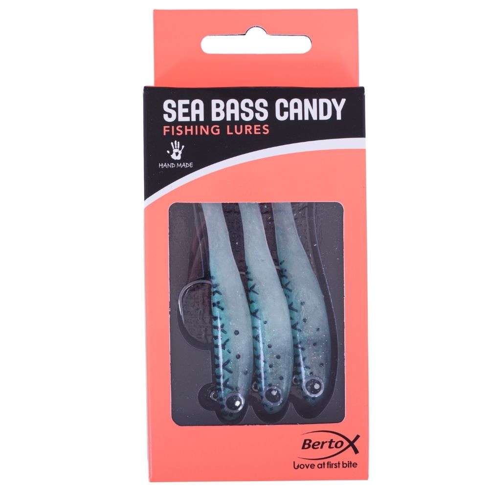 BERTOX Handmade Soft Shad Lure SEA BASS CANDY 90mm/14g #09 - Image 5