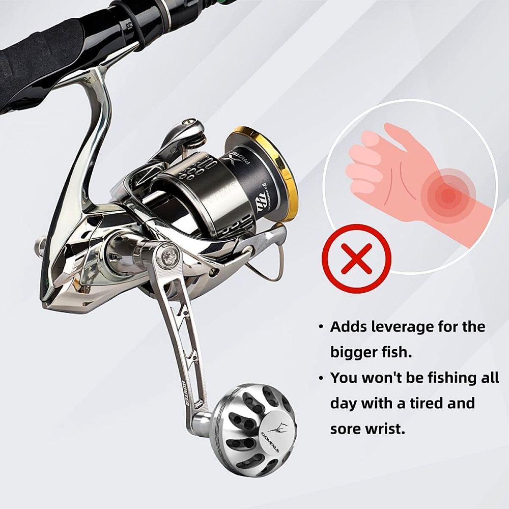 GOMEXUS Jigging Power Handle For DAIWA Spinning Reels HUNTER LYD70A38 - Image 7