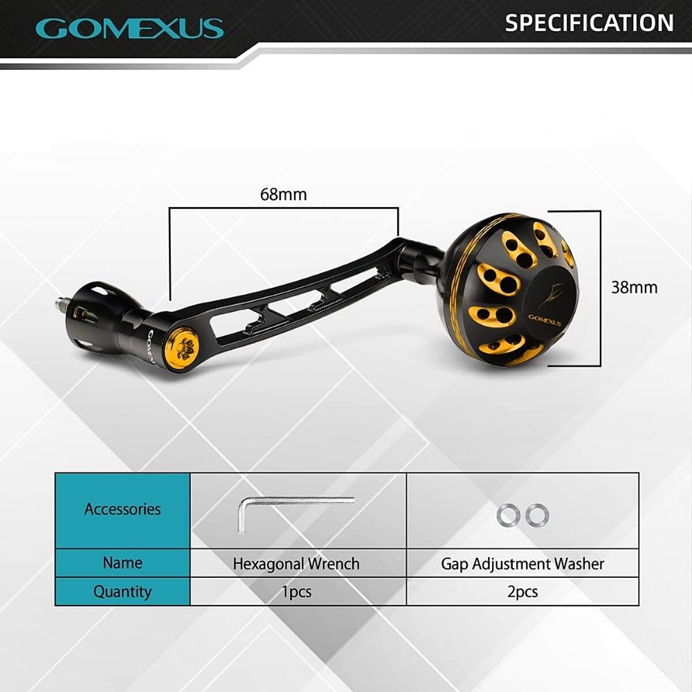 GOMEXUS Jigging Power Handle For SHIMANO Spinning Reels HUNTER LYS70A38 - Image 8
