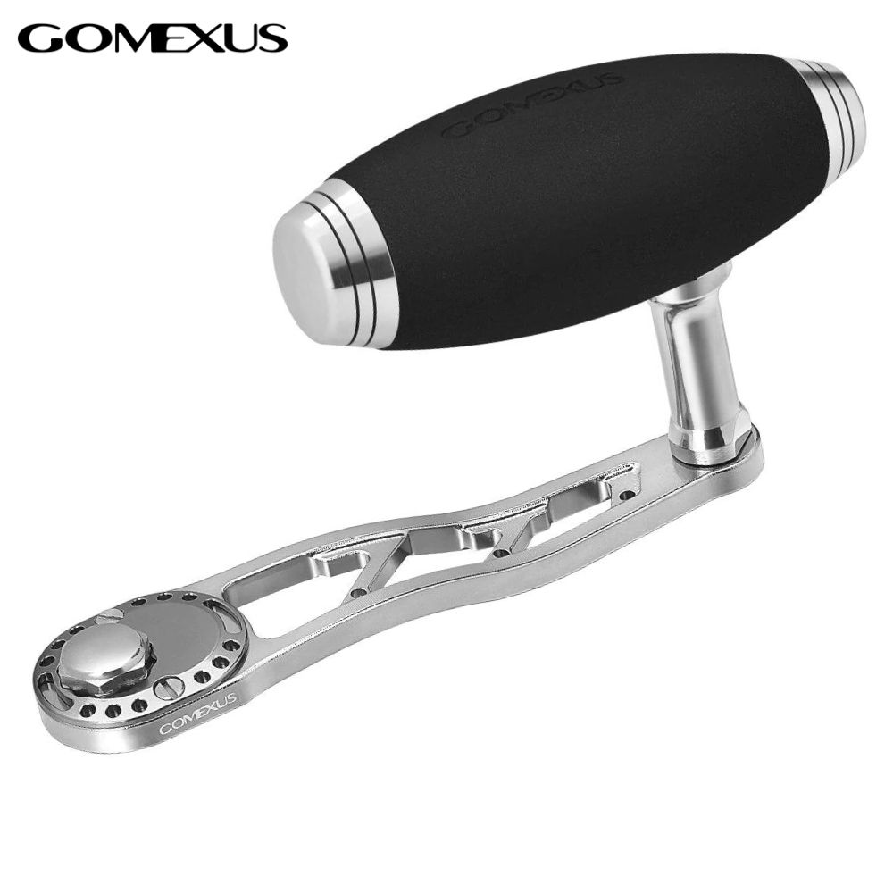 GOMEXUS Slow Jigging Reels Aluminium Power Handle Black/Silver