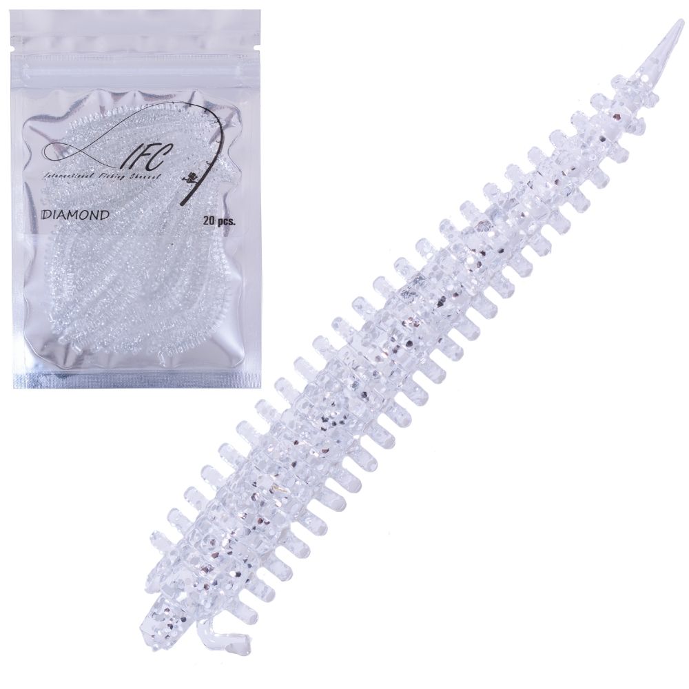 IFC Ultra Light Fishing Scented Soft Bait Lure SANDWORM 53mm/20pcs - Image 13