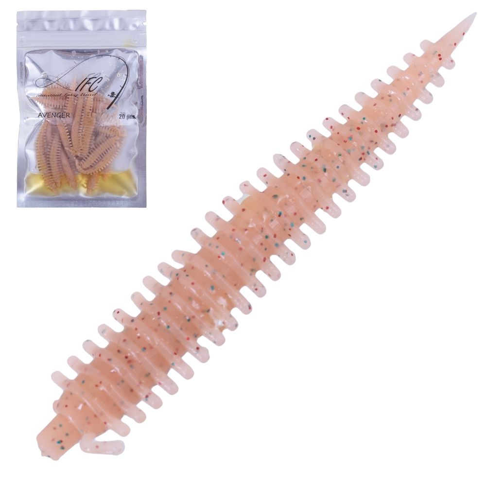 IFC Ultra Light Fishing Scented Soft Bait Lure SANDWORM 53mm/20pcs - Image 3