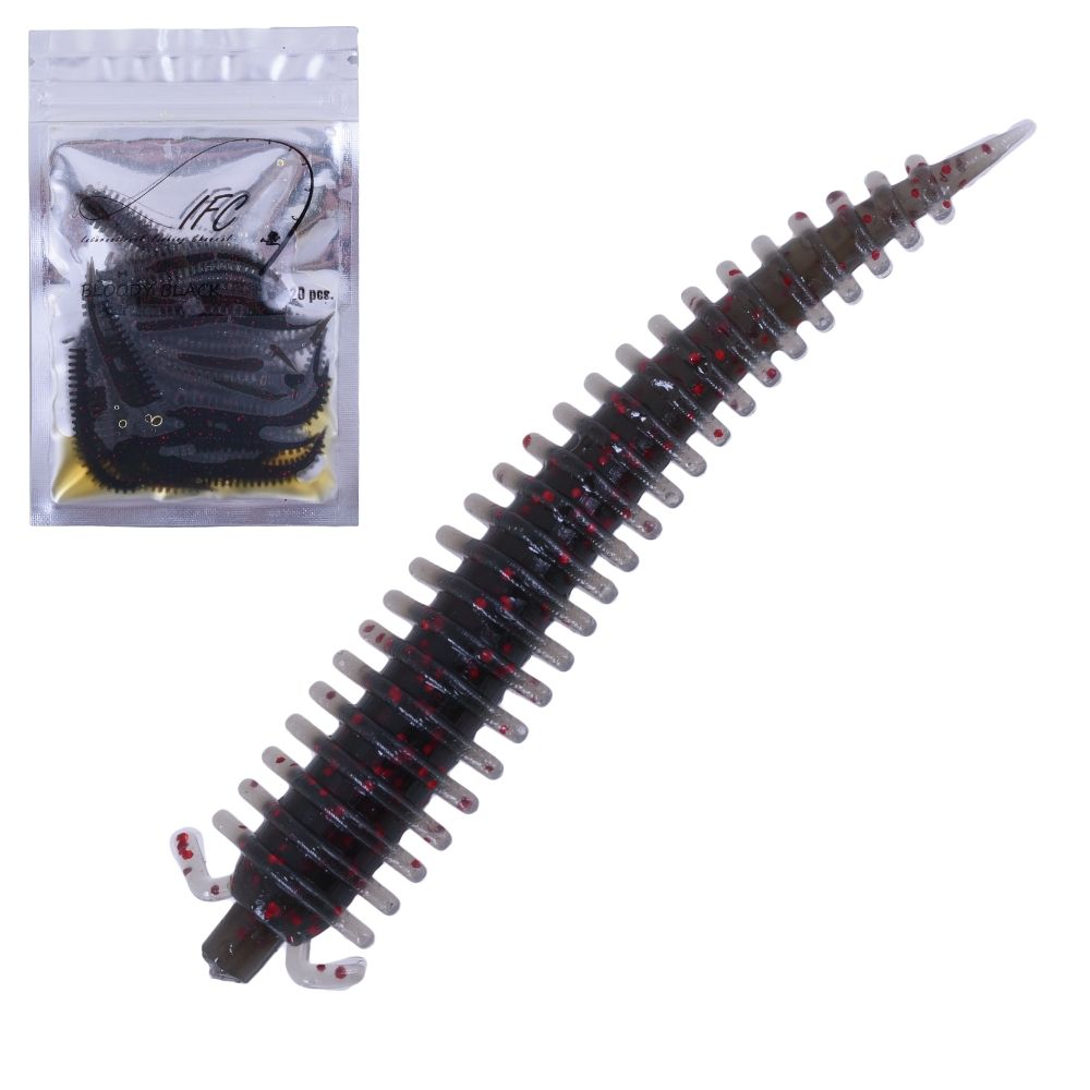IFC Ultra Light Fishing Scented Soft Bait Lure SANDWORM 53mm/20pcs - Image 4
