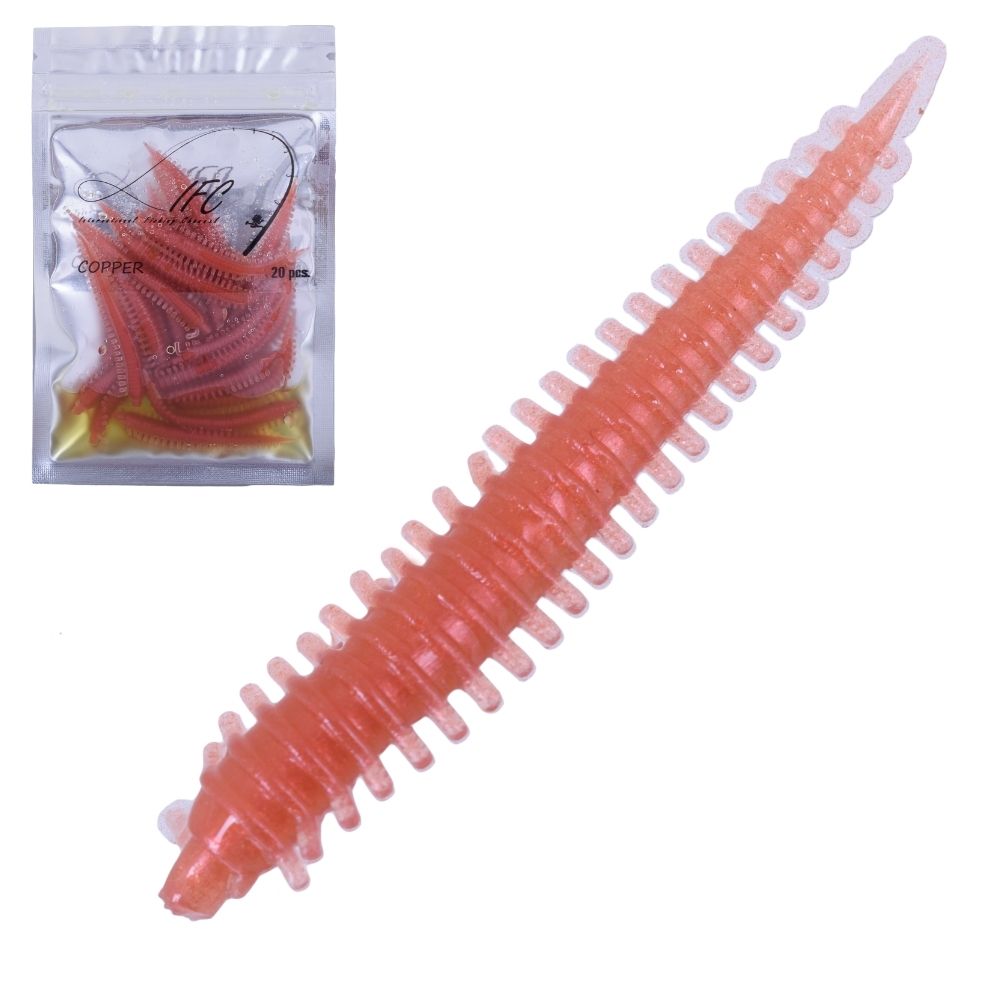 IFC Ultra Light Fishing Scented Soft Bait Lure SANDWORM 53mm/20pcs - Image 7